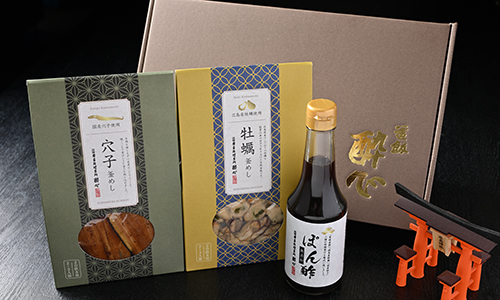 釜めしの素【穴子・牡蠣】とポン酢セット
