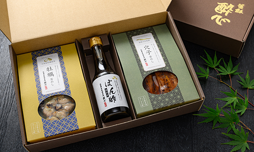 釜めしの素【穴子・牡蠣】とポン酢セット