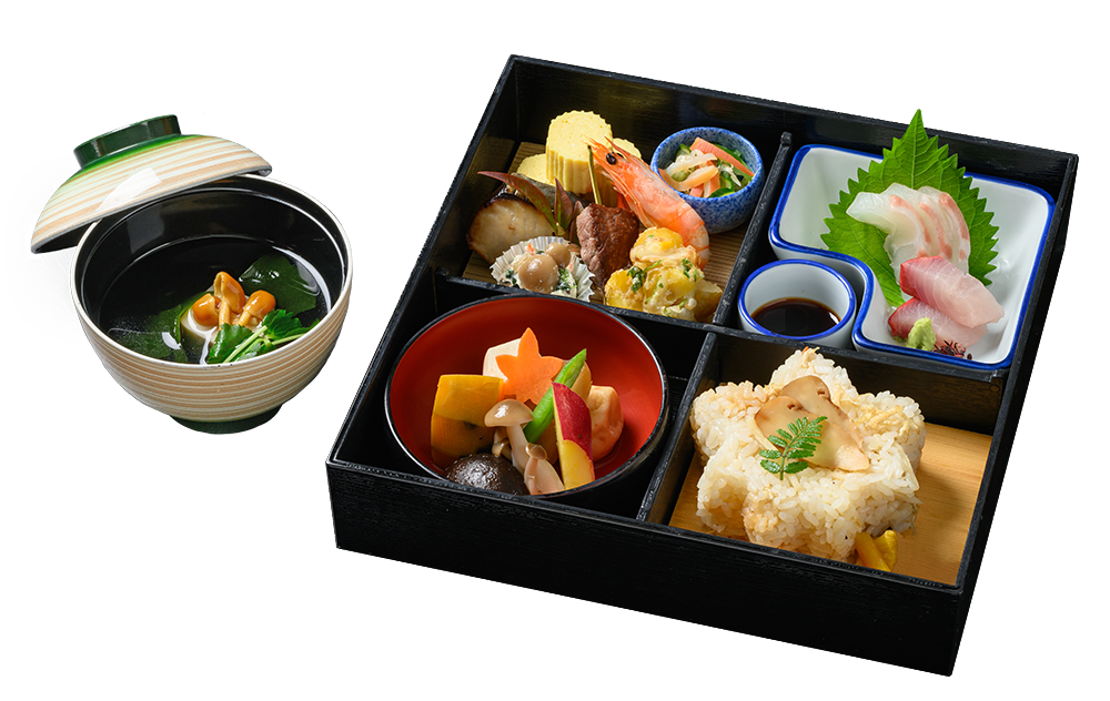 秋のおもてなし・敬老の日に人気の「秋の特上六升弁当 雅」「秋限定